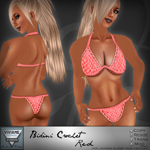 VF Bikini Crochet Red