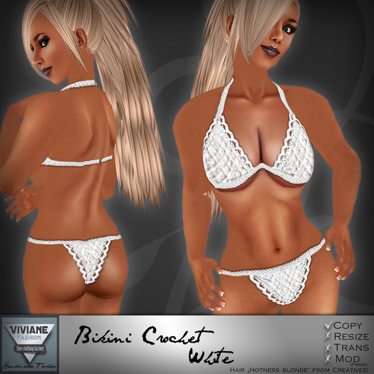 VF Bikini Crochet White