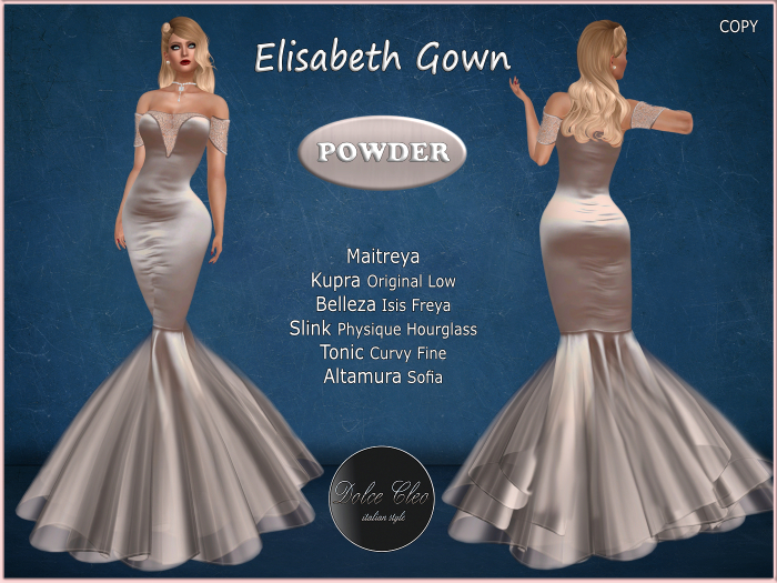 ELISABETH GOWN - POWDER 