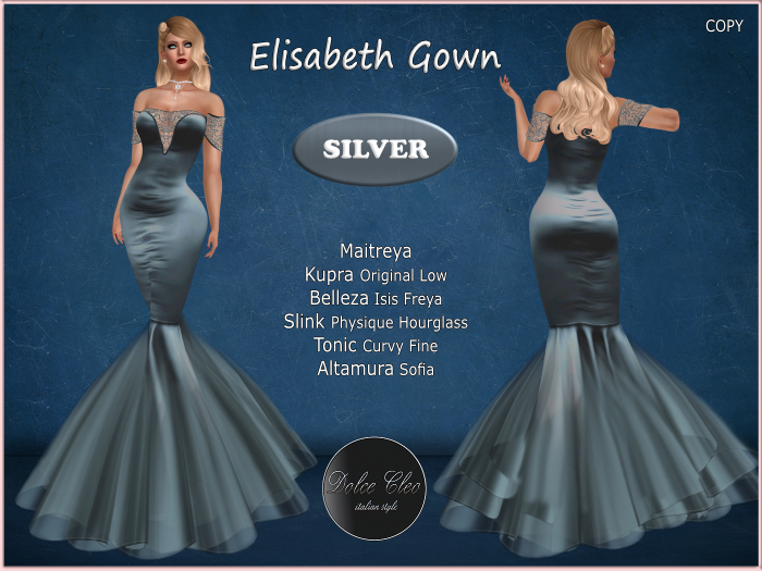 ELISABETH GOWN - SILVER