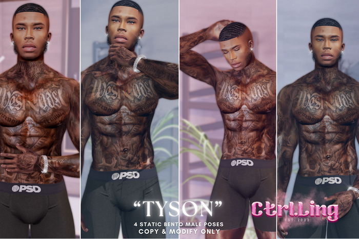 CTRL - " Tyson" Static Bento Pose Pack
