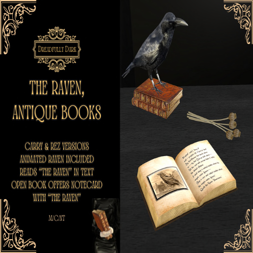 [DD] The Raven, Antique Books (carry & prop)