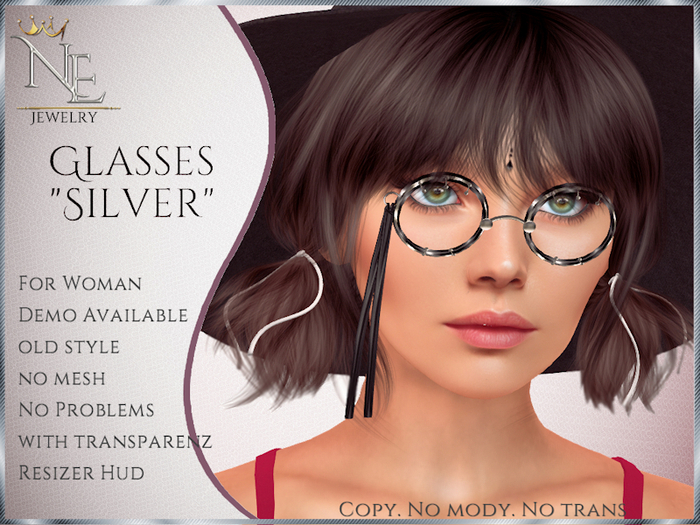 !! NE! Brille "Silber"