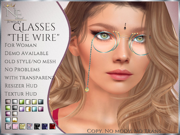 !! NE! Glasses "Silver"