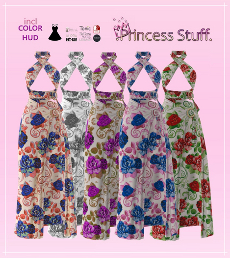 .Princess Stuff. [Summer Wrap Dress] ROSE GARDEN