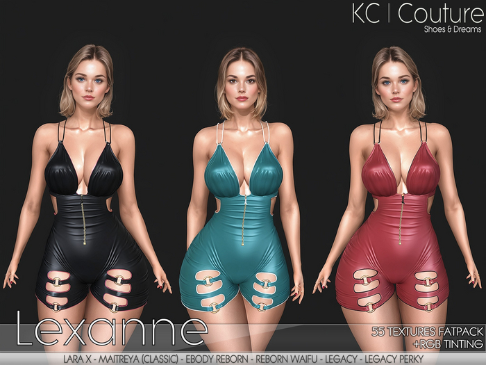 -KC- LEXANNE ROMPER / 55 TEXTURES FATPACK