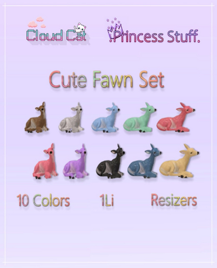 .Princess Stuff. [Cute Fawn Set!] Fatpack
