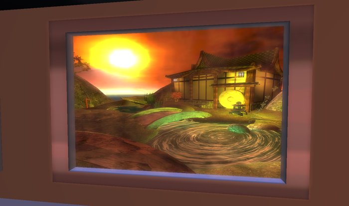 Asian Teahouse Flooding  Painting  3 Prims