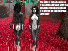 Black and white faun skin suitcase