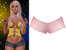 Adria Booty Shorts 2.0 [Light Pink Denim] - Maitreya Lara • LaraX • Petite • PetiteX • Legacy • Reborn Clothing