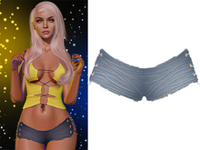 Adria Booty Shorts 2.0 [Stormy Denim] - Maitreya Lara • LaraX • Petite • PetiteX • Legacy • Reborn Clothing