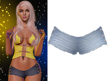 Adria Booty Shorts 2.0 [Cloudy Denim] - Maitreya Lara • LaraX • Petite • PetiteX • Legacy • Reborn Clothing