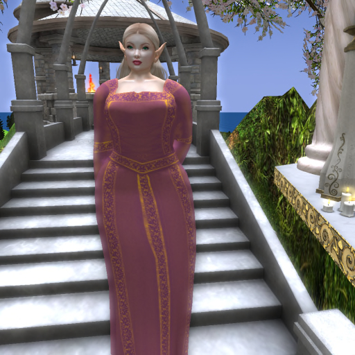 Medieval Renaissance Dress Gold