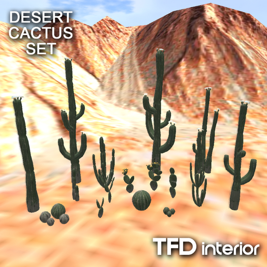 [TFD] interior - Desert Cactus Set