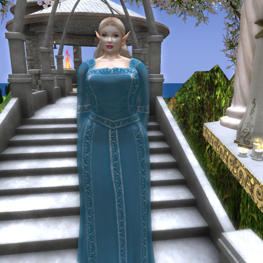 Medieval Renaissance Dress Blue