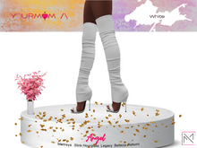 YOURMOM /\ - Angel Thigh High Heels ' White