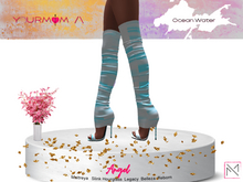 YOURMOM /\ - Angel Thigh High Heels ' Ocean Water