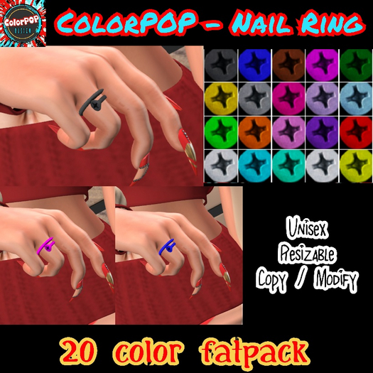 ColorPOP - Nail Ring - FATPACK BOX (ADD to Unpack)