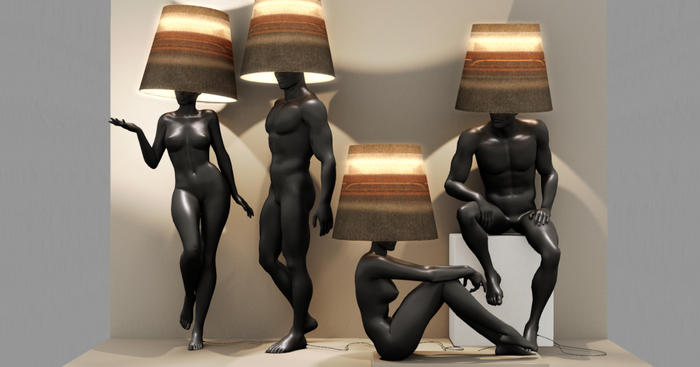 [Gruwcreation]  Human Lamp Complete Set