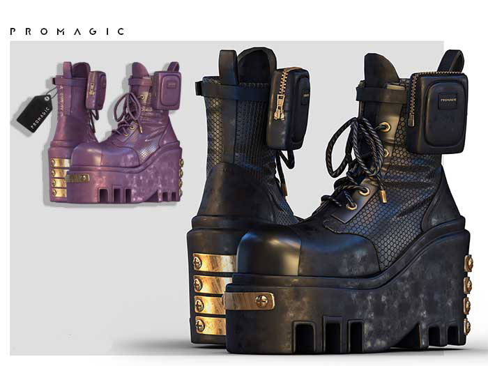 PROMAGIC Vighna Boots-Chinese Violet