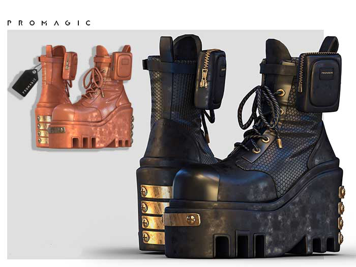 PROMAGIC Vighna Boots-Burnt sienna