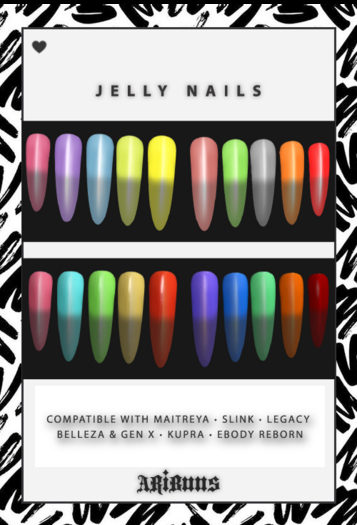 [AriBuns] Jelly Nails - Fatpack