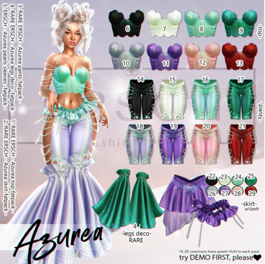01. ERSCH - Azurea {LegacyPerky} top -fatpack- RARE