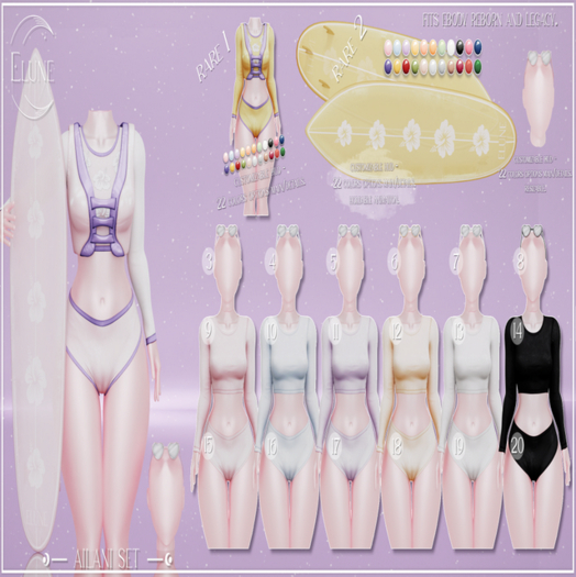 1. Elune. Ailani Set (Legacy) - RARE