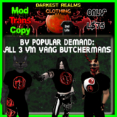 DRC - Butcherman Shirt Set 1 - 3 Yin-Yangs (Pack) (Pyro)