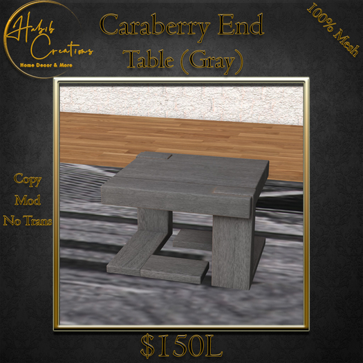 [HC] Caraberry End Table - Gray Oak