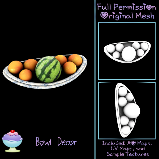 [Sherbert] Full Perm Bowl Decor (ADD)
