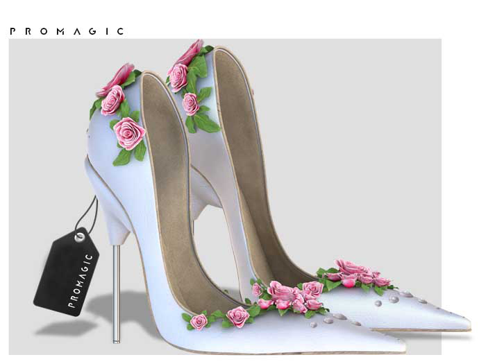 PROMAGIC Reva Heels-Whitesmoke