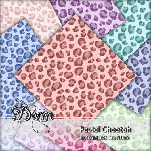 Dom - Pastel Cheetah - 10 Textures