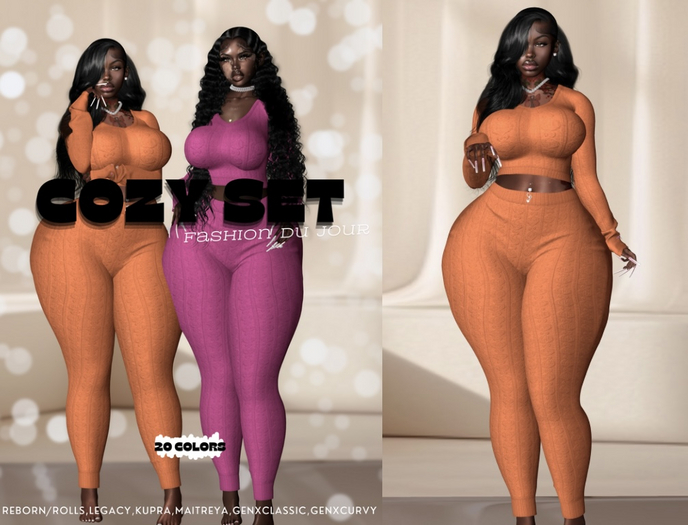 cozy pants -orange