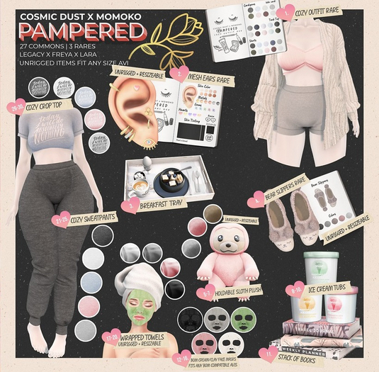[Cosmic Dust x Momoko]  - Pampered - Wrapped Towel Pink