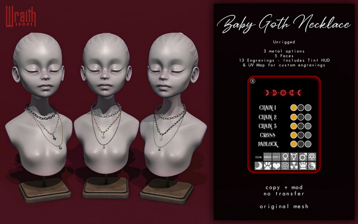 - wraith - Baby Goth Necklace