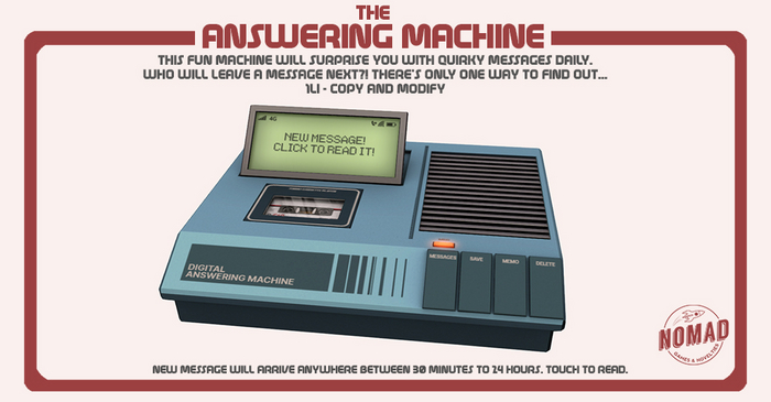 NOMAD // Answering Machine // Blue