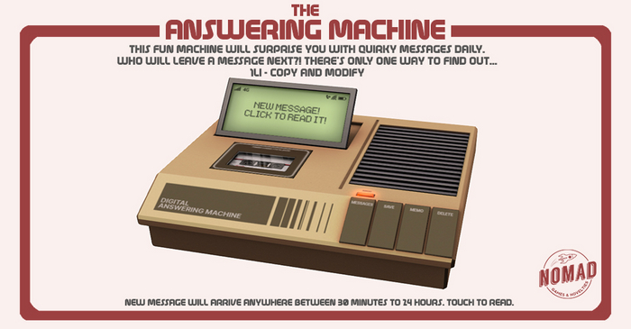 NOMAD // Answering Machine // Gold