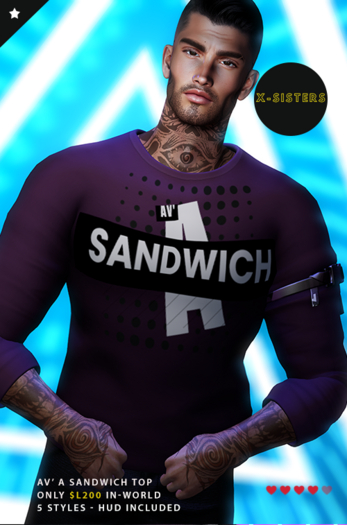 X-Sisters Av' A Sandwich Top MALE