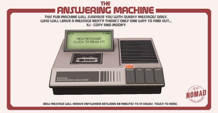 NOMAD // Answering Machine // Silver