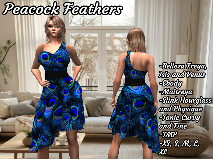 Peacock Feathers Dress