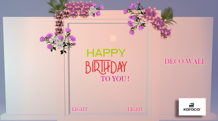 KARACA -  WALL DECO  HAPPY BIRTHDAY