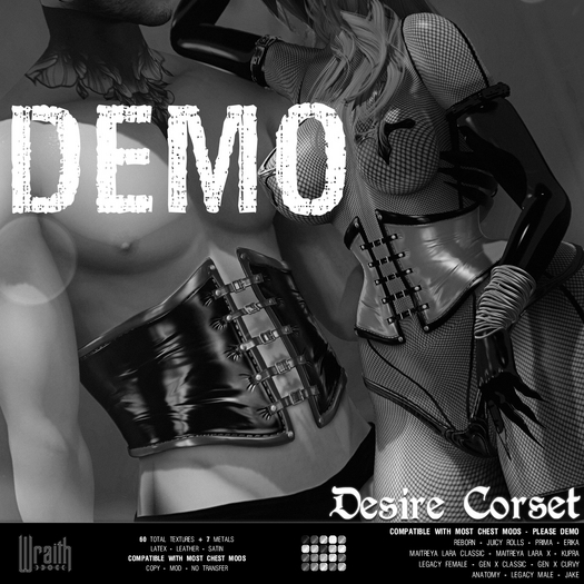 DEMO - wraith - Desire Corset - [DEMO]