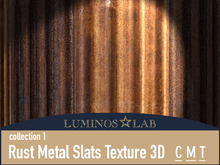 LL Rust Metal Slats Pattern Textures 3D (collection 1) Full Perm