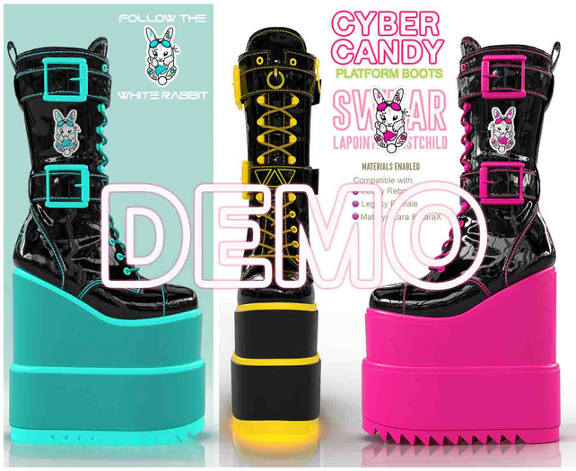 Platform Boots - Cyber Candy DEMO