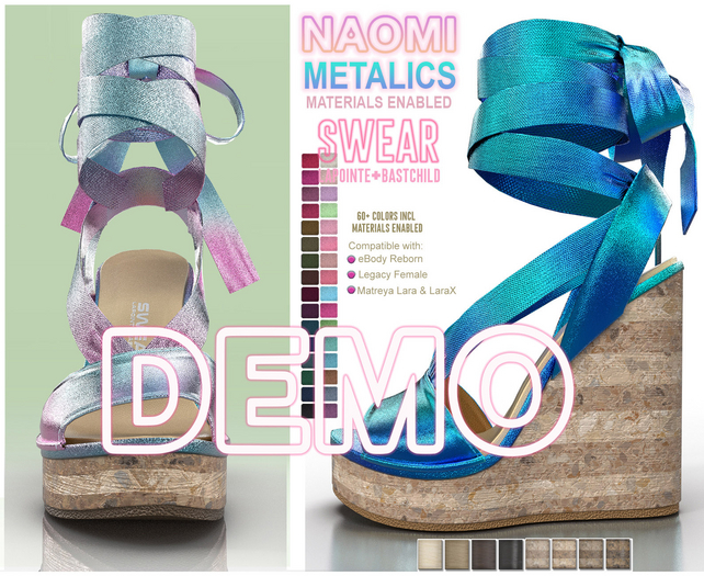 Sandals Naomi METALIC DEMO