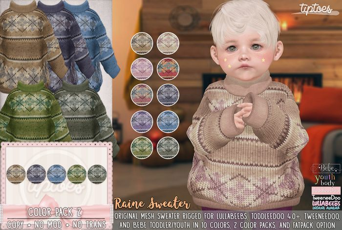 . tiptoes - Raine Sweater - Color Pack 2