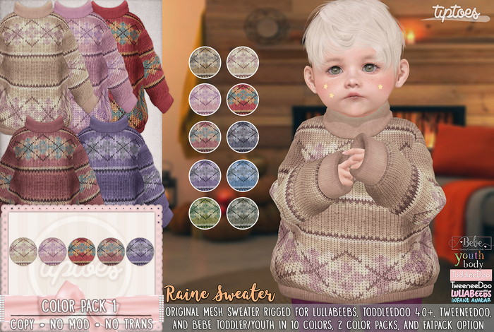 . tiptoes - Raine Sweater - Color Pack 1