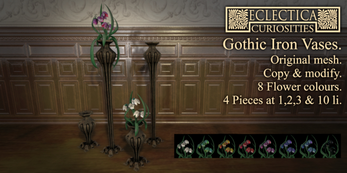 Eclectica- Gothic Iron Vases