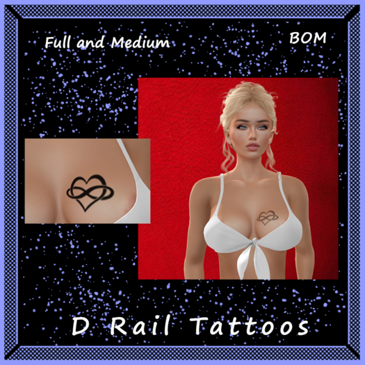 Infinity Heart Chest Tattoo – BOM